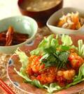 「エビのチリソース炒め」の献立