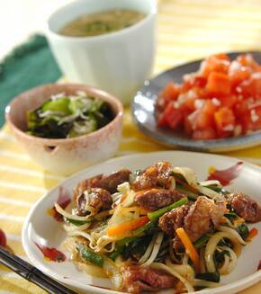 鉄分を美味しくとろう！レバーの中華炒め by杉本 亜希子さんの献立