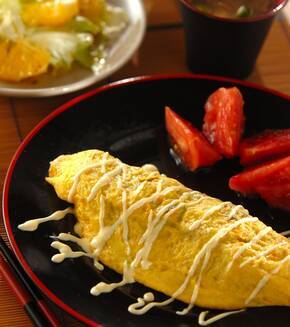 豚キムオムレツの献立