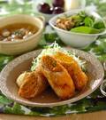 「パンプキンロールカツ」の献立
