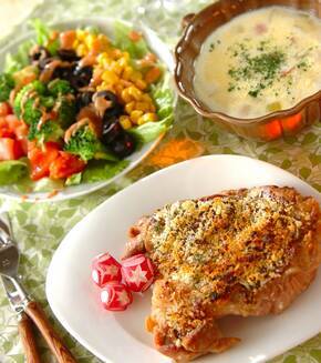 ディアボラチキンの献立