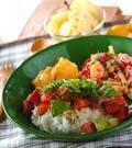 「サーモン入りポキ丼」の献立