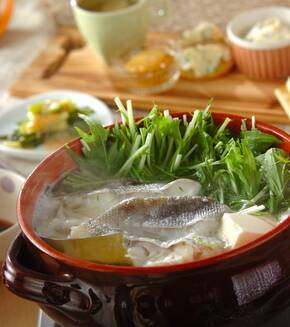 タラのちり鍋の献立