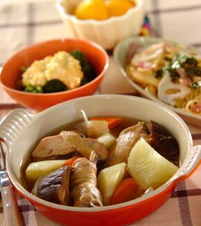 大根と鶏肉のコンソメ煮の献立