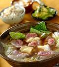 「豚肉と白菜のチーズ鍋」の献立
