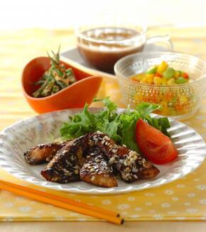 サバの竜田揚げバルサミコ風味の献立