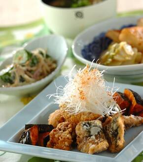 サバの竜田揚げの献立