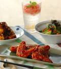 「甘辛でやみつきに！韓国風ヤンニョムチキン」の献立