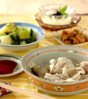 簡単！水餃子 もちもち食感 おうちで手作り by崎野 晴子さんの献立