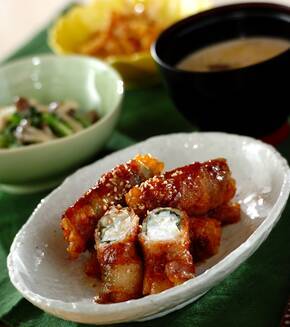 大根の肉巻きの献立