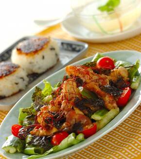 チョレギサラダの献立