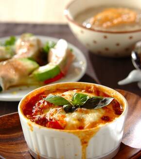 ざく切りトマトのジューシーグラタンの献立