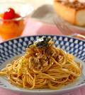 「鶏ゴボウの甘辛スパゲティー」の献立