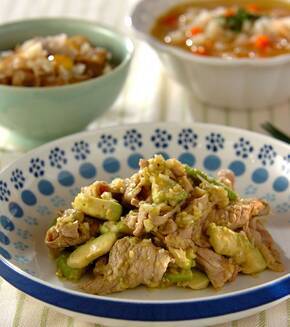 万能ダレがポイント！ 豚しゃぶとアボカドのねぎ塩だれ by 保田 美幸さんの献立