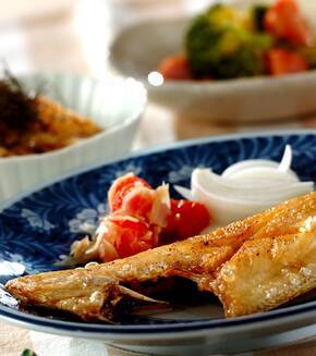 カレイの唐揚げの献立