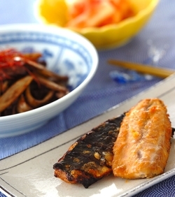 アジのみそ焼き