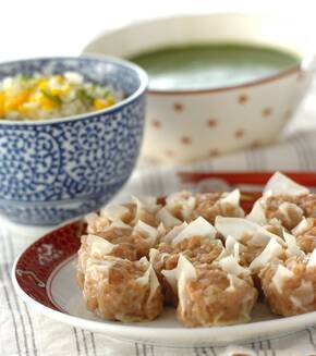 たっぷり肉シューマイの献立