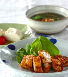 豚ロース肉の天ぷらの献立