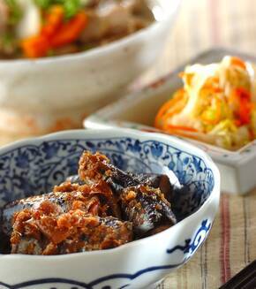 サンマの梅おかか煮の献立