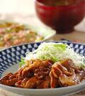 「簡単！豚肉の生姜焼き ハチミツが隠し味」の献立