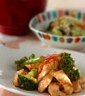 「鶏とブロッコリーの炒め物」の献立