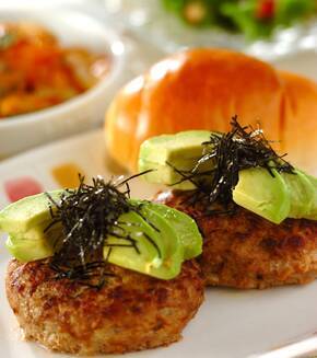 アボカドのせハンバーグの献立