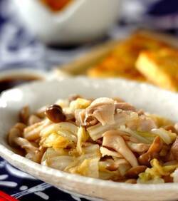 豚しゃぶと白菜の蒸し煮