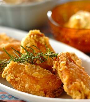 手羽中のスパイシー揚げの献立