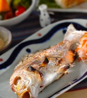 連子鯛の塩焼きの献立
