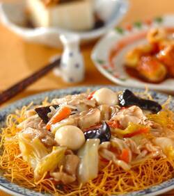 具だくさん！長崎皿うどん