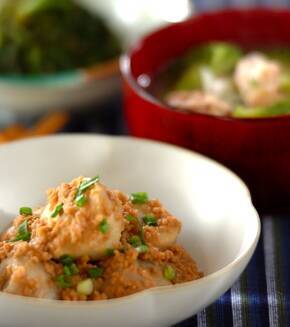 里芋のそぼろあんの献立