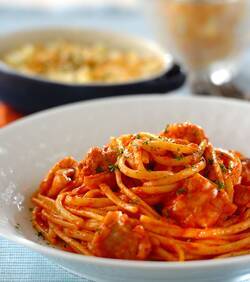 チキントマトクリームパスタ