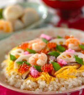 お手軽ちらし寿司の献立