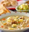 「鶏肉の和風ミルクスープ煮」の献立