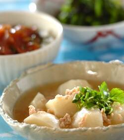 カブの鶏そぼろあん