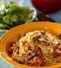 「お肉ゴロゴロ！簡単本格ボロネーゼ」の献立