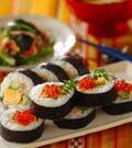 「サラダ巻き寿司イクラのせ」の献立