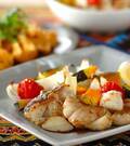 「白身魚とトマトのオーブン焼き」の献立