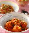 ソースがとろーりミートボールのトマトクリーム煮の献立
