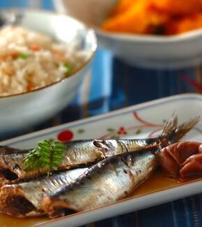 イワシの梅煮の献立
