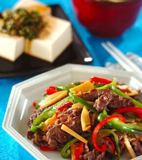 牛肉とピーマンのオイスター炒めの献立
