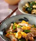 「鶏とキヌサヤの卵炒め」の献立