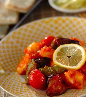 白身魚のレモンケチャップ炒めの献立