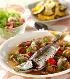 プロが教える！簡単本格アクアパッツァ  by金丸 利恵さんの献立