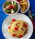 「サンマのパスタ」の献立
