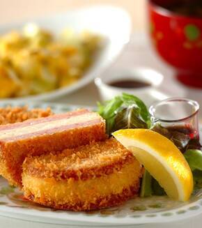 マッシュポテトハムカツの献立