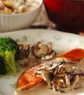 「鮭のソテーキノコソース」の献立