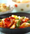 「簡単！豚こま切れ肉で本格さっぱり酢豚風」の献立