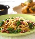 「ホタルイカと菜の花のパスタ」の献立
