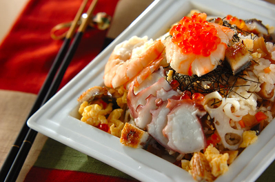 豪華ちらし寿司 レシピ 作り方 E レシピ 料理のプロが作る簡単レシピ